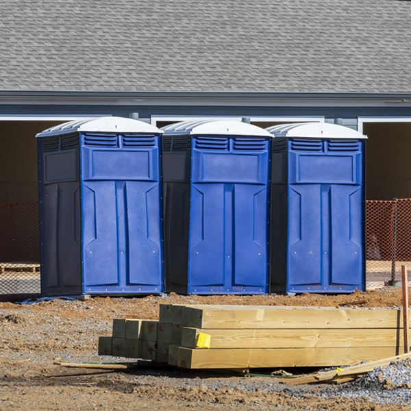 what is the expected delivery and pickup timeframe for the porta potties in Clearwater Minnesota